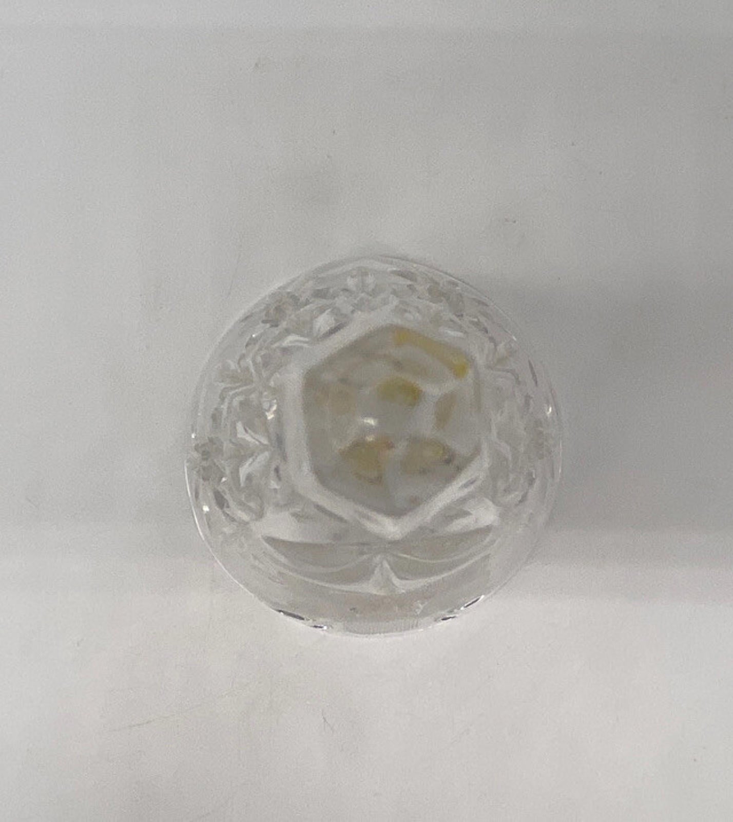 Vintage Clear Cut Etched Crystal Bell