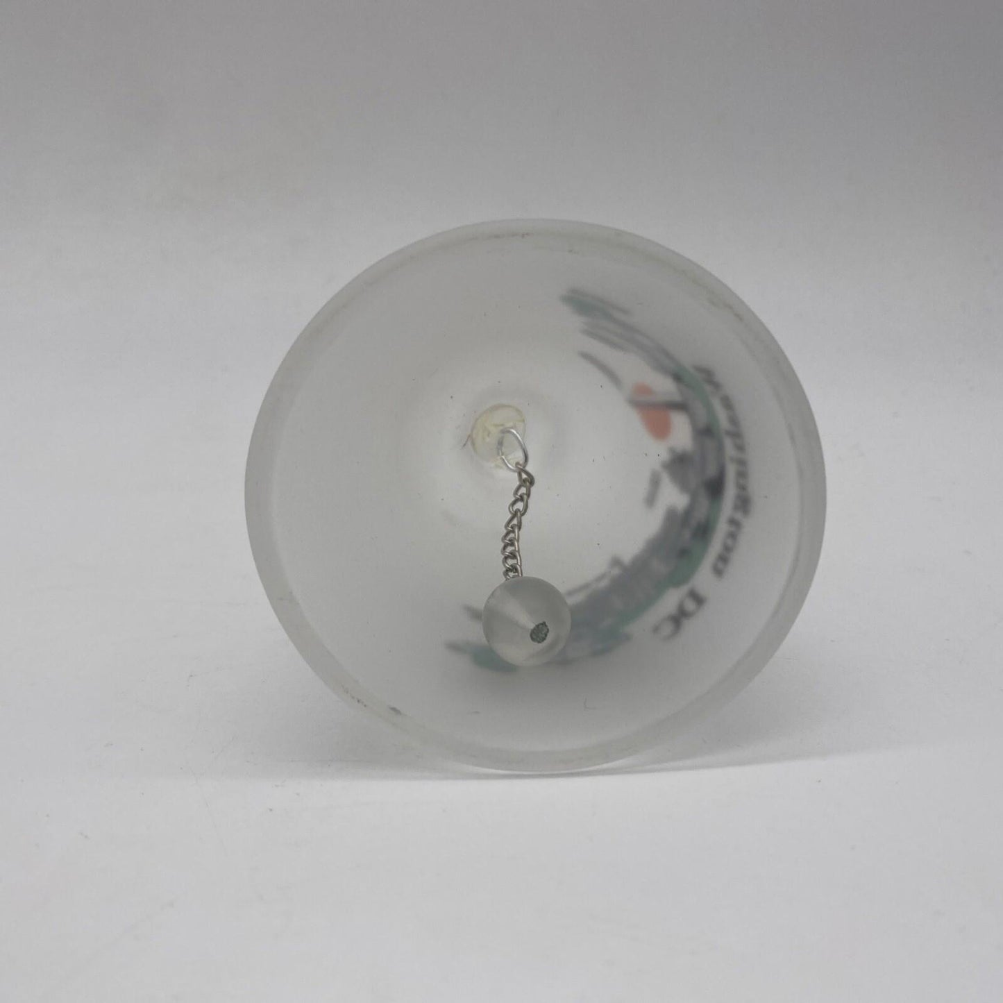 Vintage Glass Washington DC Collectible Souvenir Bell