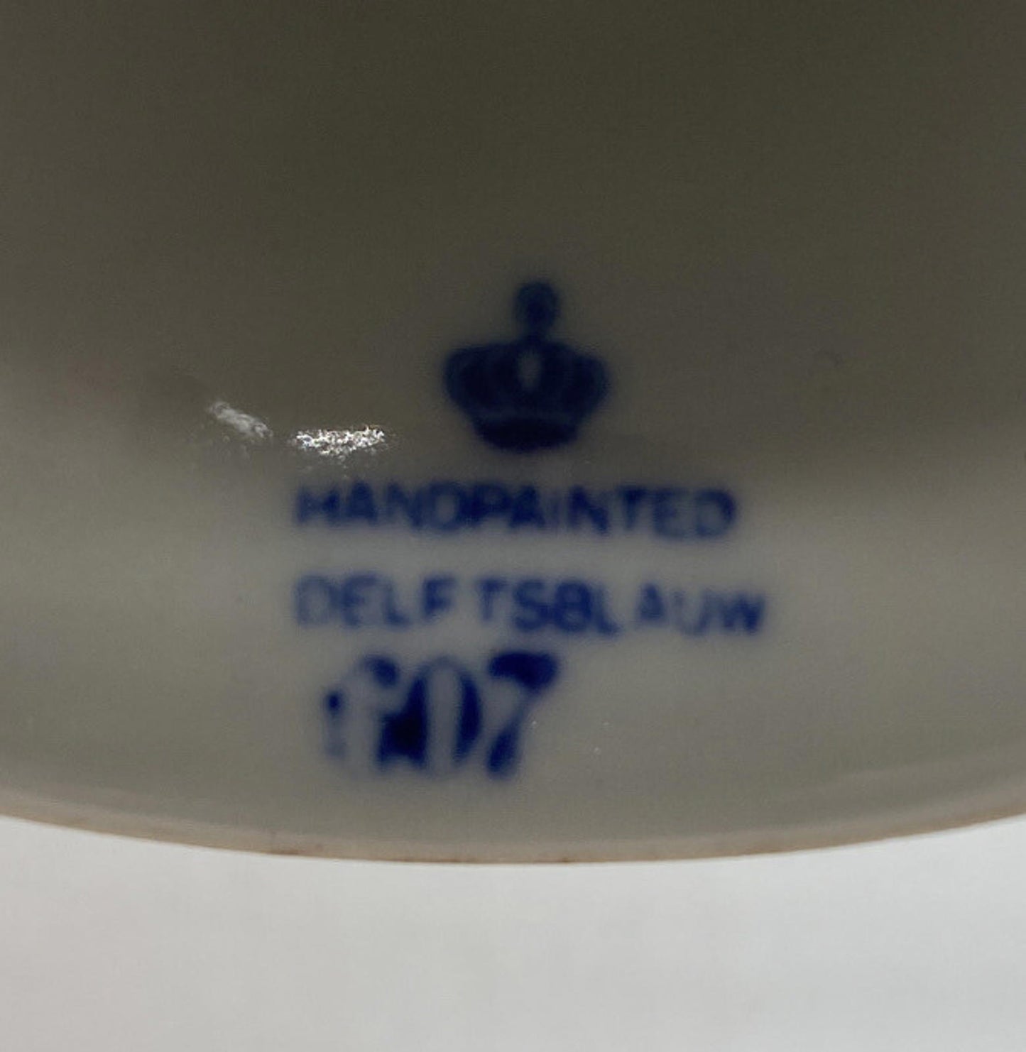 Vintage Hand Painted Porcelain Bell Delfts Blauw Blue Windmill Holland