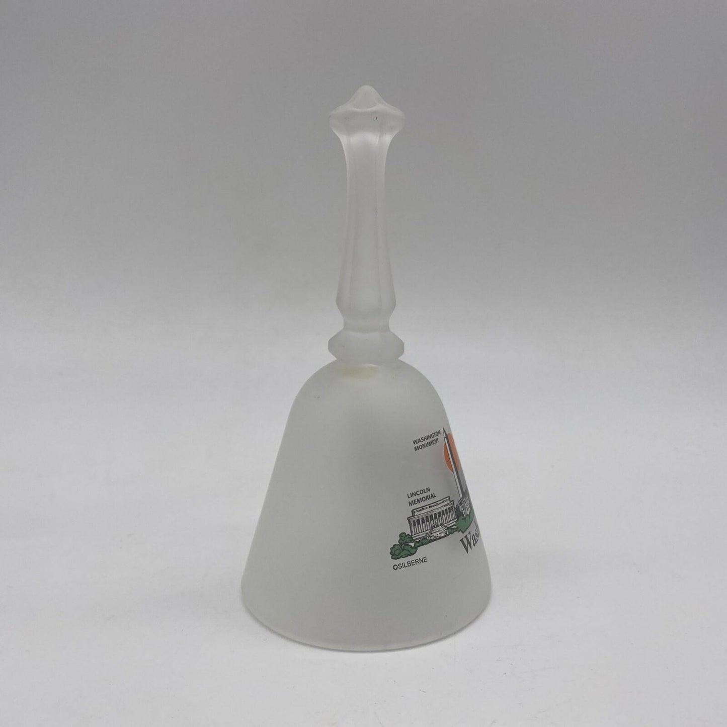 Vintage Glass Washington DC Collectible Souvenir Bell
