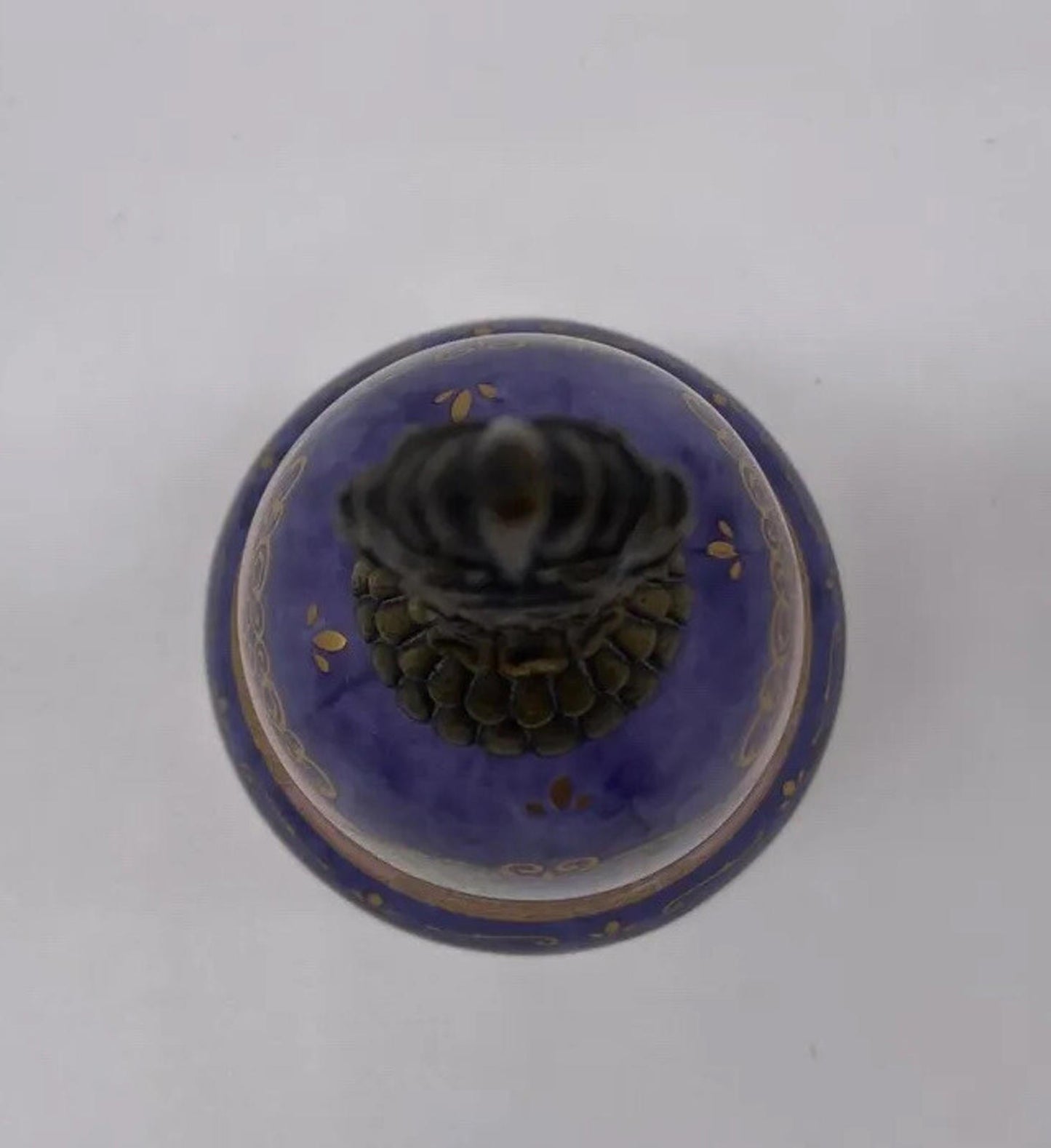 Bradford Exchange Garden Whispers Hummingbird Porcelain Bell Brass Handle
