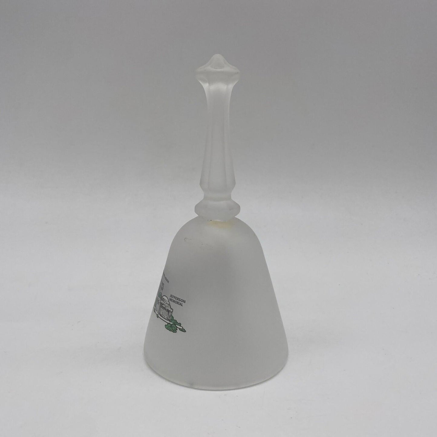 Vintage Glass Washington DC Collectible Souvenir Bell
