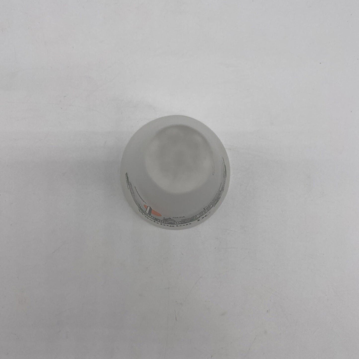 Vintage Glass Washington DC Collectible Souvenir Bell
